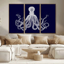 Blue Octopus Wall Art Canvas Print by MyGreatCanvas | Canvas Wall Art Prints | Photo Prints & Wall Decor