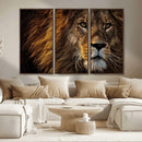 Mighty Lion Wall Art Canvas Print – Majestic Animal Portrait