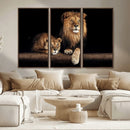 Lion Canvas Wall Art – Majestic Animal Print Artwork for by MyGreatCanvas | Canvas Wall Art Prints | Photo Prints & Wall Decor