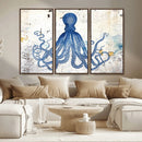 Octopus Canvas Wall Art | Coastal Marine Life Artwork for by MyGreatCanvas | Canvas Wall Art Prints | Photo Prints & Wall Decor