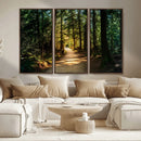 Natural Landscape Wall Art Relaxing Forest Canvas Print
