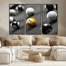 Wall Art Pool Table and Balls Canvas Print by MyGreatCanvas | Canvas Wall Art Prints | Photo Prints & Wall Decor