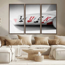 Framed Luck Poker Cards Canvas – Modern Triptych Wall Art,