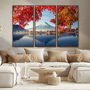 Mount Fuji Canvas Wall Art Japan Autumn Mountain Canvas
