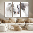 White Horse Wall Art Animal Canvas Print by MyGreatCanvas | Canvas Wall Art Prints | Photo Prints & Wall Decor