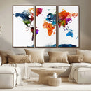World Map Canvas Print – Detailed Map of the World Wall Art by MyGreatCanvas | Canvas Wall Art Prints | Photo Prints & Wall Decor