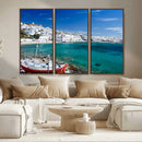 Santorini Wall Art Canvas Print