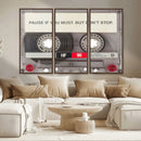 Music Cassette Iconic Wall Art Canvas Print by MyGreatCanvas | Canvas Wall Art Prints | Photo Prints & Wall Decor