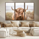Scottish Serene Highland Cow Canvas Wall Art – Serene