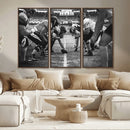 American Football Wall Art Canvas Print Framed Stadium Sport