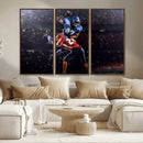 American Football Wall Art Canvas Print, Stadium Sport Wall