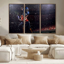 American Football Wall Art Canvas Print, Stadium Sport Wall