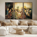 Last Supper Wall Art Canvas Print, Framed Jesus Painting Art