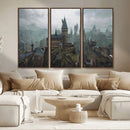 Disney Castle Wall Art Canvas Print, Living Kids Home Room