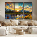 Grand Teton Park Sunrise Wall Art – Vibrant Landscape Canvas by MyGreatCanvas | Canvas Wall Art Prints | Photo Prints & Wall Decor