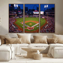 St. Louis Cardinals Baseball Team Print - Busch Stadium Wall by MyGreatCanvas | Canvas Wall Art Prints | Photo Prints & Wall Decor