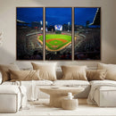 Truist Park Night Game Canvas Art - Atlanta Braves Stadium by MyGreatCanvas | Canvas Wall Art Prints | Photo Prints & Wall Decor