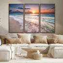 Sunset Beach Wall Art – Soothing Coastal Landscape, Ready to by MyGreatCanvas | Canvas Wall Art Prints | Photo Prints & Wall Decor