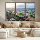 Old Trafford Manchester United Stadium Wall Art Canvas Print