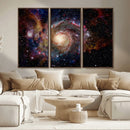 Nebula and Galaxies in Space Wall Art Canvas Print, Spiral