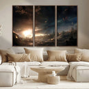 Avengers Planet Wall Art Canvas Print