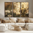 Zen Buddha Wall Art Canvas Print | Peaceful Meditation Decor