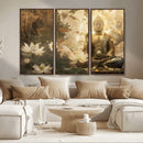 Zen Buddha Wall Art Canvas Print | Peaceful Meditation Decor