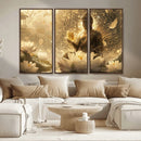 Golden Buddha Wall Art | Yoga Room Decor and Meditation Room by MyGreatCanvas | Canvas Wall Art Prints | Photo Prints & Wall Decor