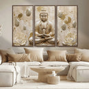 Serene Buddha Wall Art | Yoga Room Decor and Meditation Wall