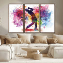 Colorful Golfer Swing Wall Art Canvas Print - Ready to Hang, by MyGreatCanvas | Canvas Wall Art Prints | Photo Prints & Wall Decor