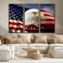 American Flag Eagle Symbol Wall Art, American Flag Eagle by MyGreatCanvas | Canvas Wall Art Prints | Photo Prints & Wall Decor