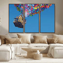 Carl Fredricksen, Up Movie Wall Art, Balloons Wall Art, Air