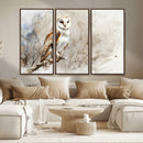 Barn Owl Wall Art | Watercolor Canvas Print | Perfect for
