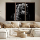 Bear Canvas Print | Wildlife Wall Art for Cabin Decor |