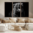 Bear Canvas Print | Wildlife Wall Art for Cabin Decor |
