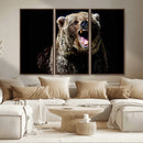 Grizzly Bear Canvas Print | Wildlife Wall Art for Cabin by MyGreatCanvas | Canvas Wall Art Prints | Photo Prints & Wall Decor