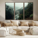 Misty Forest Wall Art | Ready to Hang and Framed | Tranquil
