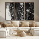 Winter Horse Snow Wall Art Canvas Print