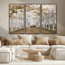 Forest Grove Wall Art | Serene Pathway Canvas Print | Ready