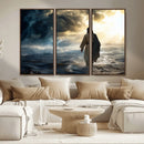 Jesus Walking Water Wall Art – Inspirational Christian