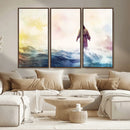 Watercolor Jesus Walking on Water Canvas Print, Christian by MyGreatCanvas | Canvas Wall Art Prints | Photo Prints & Wall Decor