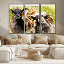 Curious Cows Farmhouse Wall Art | Ready to Hang and Framed