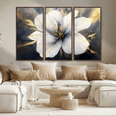 White Flower Wall Art Canvas Print | Ready to Hang |