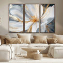 White and Gold Floral Canvas Wall Art - Framed and Ready to by MyGreatCanvas | Canvas Wall Art Prints | Photo Prints & Wall Decor