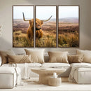 Scottish Highland Cow Wall Art Canvas Print | Ready to Hang by MyGreatCanvas | Canvas Wall Art Prints | Photo Prints & Wall Decor