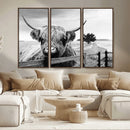 Scottish Highland Cow Wall Art | Rustic Farmhouse Décor |