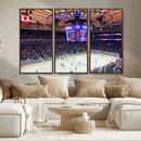 Madison New York Rangers Hockey Stadium Wall Art Canvas