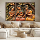 Indian Woman Statue Wall Art Canvas Print