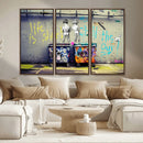 Banksy Life is Short Wall Art - Iconic Graffiti Art on by MyGreatCanvas | Canvas Wall Art Prints | Photo Prints & Wall Decor