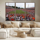 Virginia Cavaliers Football Team Print - Charlottesville Scott Stadium Print Wall Art Canvas by MyGreatCanvas | Canvas Wall Art Prints | Photo Prints & Wall Decor